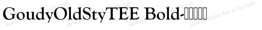 GoudyOldStyTEE Bold字体转换